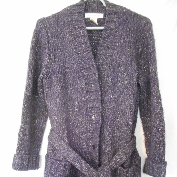 Jones New York Sweaters - Jones New York Belted Cardigan Sweater Jacket Sz S